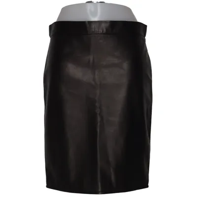 Lædernederdel (Sort) fra Tom Ford Læder, Silke