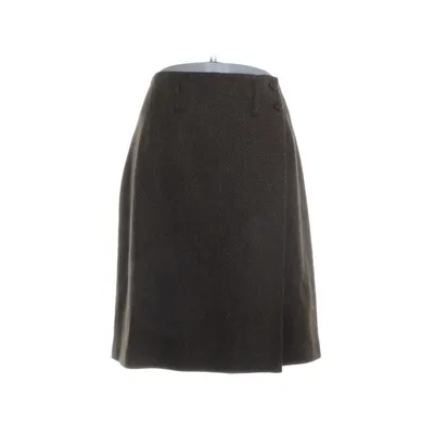 Skirt (Brown, Multicolored) from Mulberry Wool, Acetate
