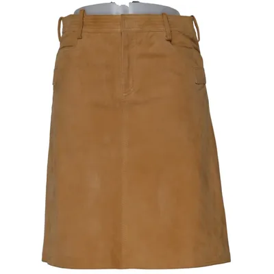 Läderkjol (Beige) från Dolce & Gabbana Skinn, Polyester