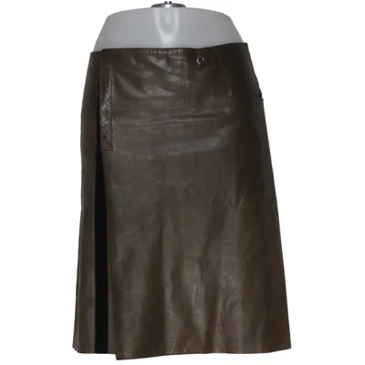 Jupe portefeuille (Marron) de Jil Sander