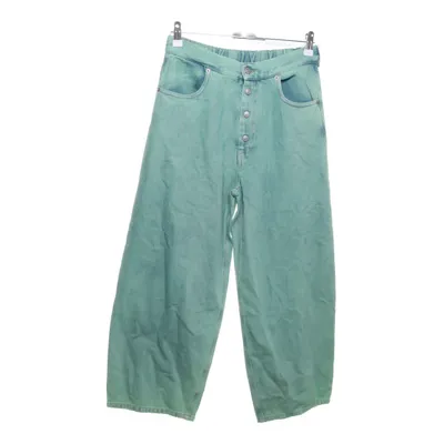 Spijkerbroek (Groen) van Maison Margiela Katoen