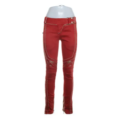 Jeans (Röd, Flerfärgad) från Balmain Bomull, Polyuretan