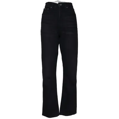 Jean (Noir) de Calvin Klein Coton, Élasthane, Cuir