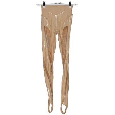 Leggings (Beige) van Mugler Elastaan, Polyamide