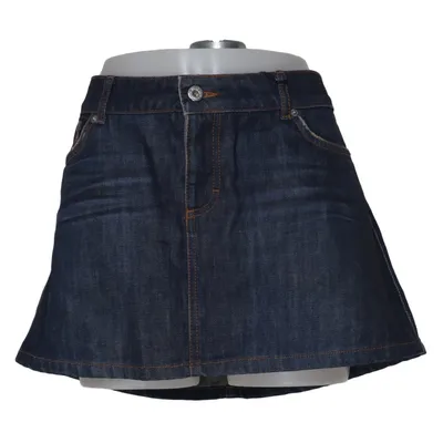 Denim skirt (Blue) from Dolce & Gabbana Cotton, Leather