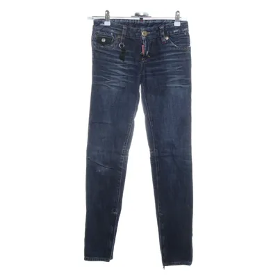 Spijkerbroek (Blauw) van Dsquared Katoen, Leer