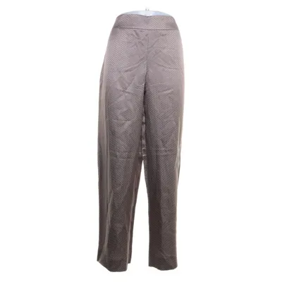 Palazzo broek (Bruin, Grijs) van Giorgio Armani Zijde, Linnen, Viscose, Nylon