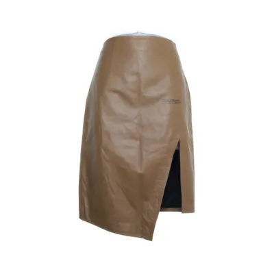 Läderkjol (Brun) från Off-White Polyester, Skinn
