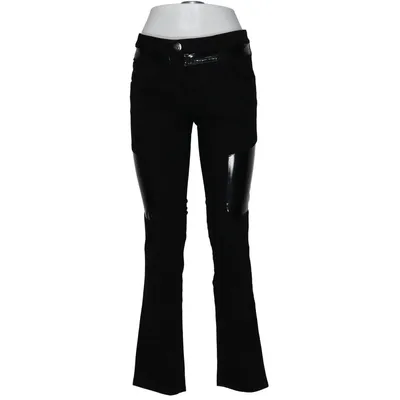 Pantalon (Noir) de Versace Coton, Élasthane, Polyamide, Polyuréthane