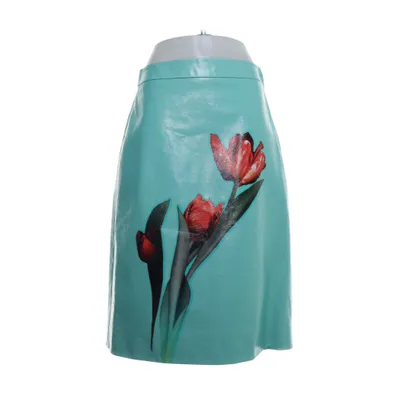 Rok (Turquoise) van Prada Leer, Viscose
