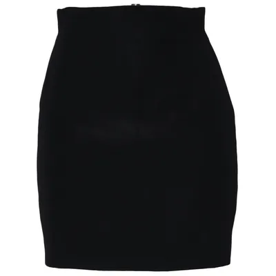 Rok (Zwart) van Gianni Versace Cupro, Wol
