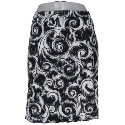 Skirt (Black, White) from Versace Jeans Acetate, Cotton, Viscose
