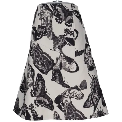 Nederdel (Sort, Hvid) fra Jil Sander Elastan, Polyester, Viscose