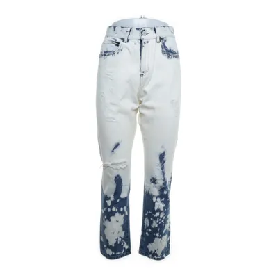 Spijkerbroek (Wit, Blauw) van Gucci Katoen, Leer
