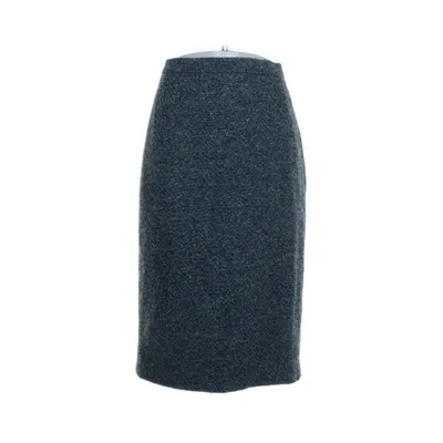 Rok (Groen, Meerkleurig) van Yves Saint Laurent Acetaat, Polyester, Wol
