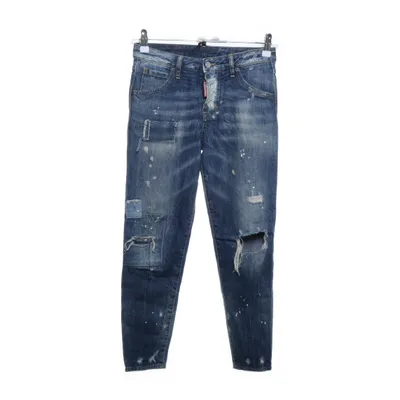 Jeans (Blå) från Dsquared2 Bomull, Polyester, Skinn