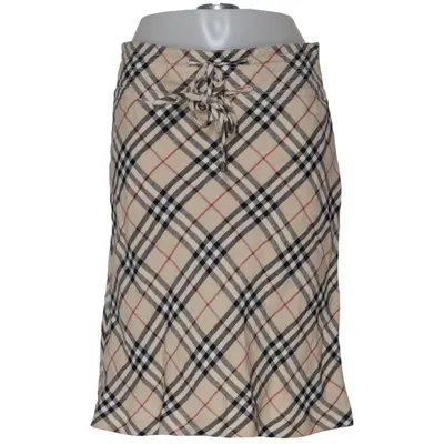 Skirt (Beige, Black, Red) from Burberry Cupro, Linen