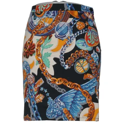 Skirt (Black, Multicolored) from Kenzo Jungle Cotton, Elastane, Viscose
