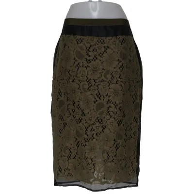 Skirt (Green, Black) from MSGM Milano Polyester, Silk
