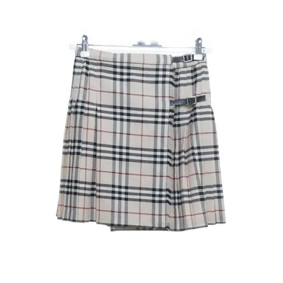 Skirt (Beige, Multicolored) from Burberry Polyester, Wool