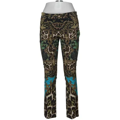 Pantalon (Noir, Vert, Bleu) de Roberto Cavalli Coton, Élasthane, Viscose