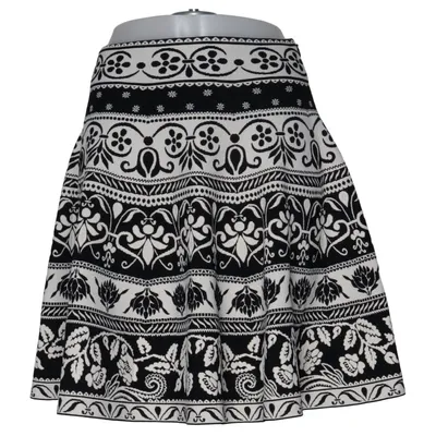 Jupe (Noir, Blanc) de Alexander McQueen Élasthane, Polyamide, Polyester, Viscose