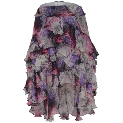 Skirt (Purple, Gray, Multicolored) from Dolce & Gabbana Silk