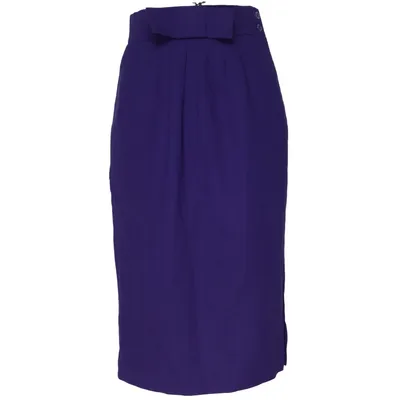 Kjol (Lila) från Pierre Balmain Polyester, Ull