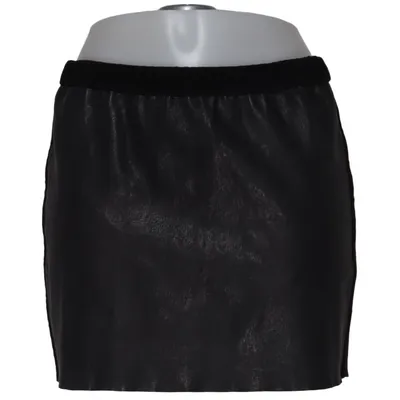 Skirt (Black) from Isabel Marant Cotton, Elastane, Leather