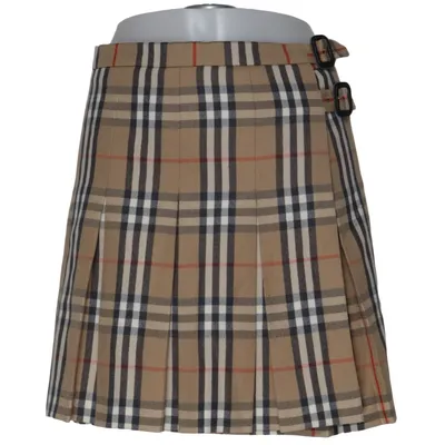 Wikkelrok (Beige, Meerkleurig) van Burberry Wol