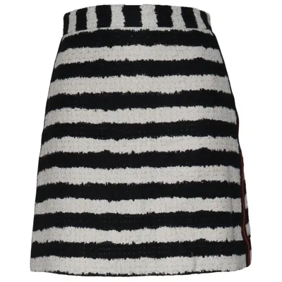 Jupe (Noir, Blanc, Rouge) de MSGM Polyester