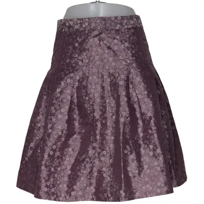Skirt (Purple) from United Colors of Benetton Acetate, Silk