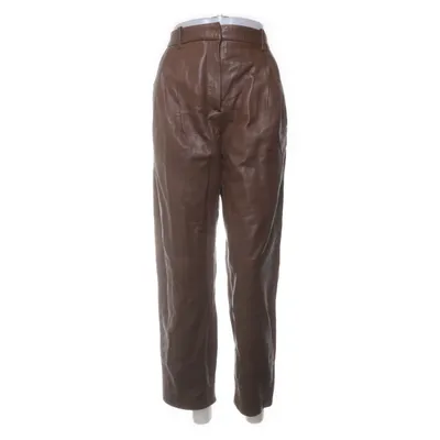 Läderbyxor (Brun) från Massimo Dutti Skinn, Polyester