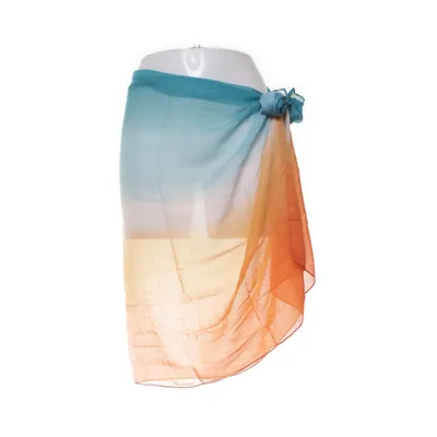 Sarong (Turquoise, Wit, Oranje) van My Little Box x Albertine Gerecycled polyester