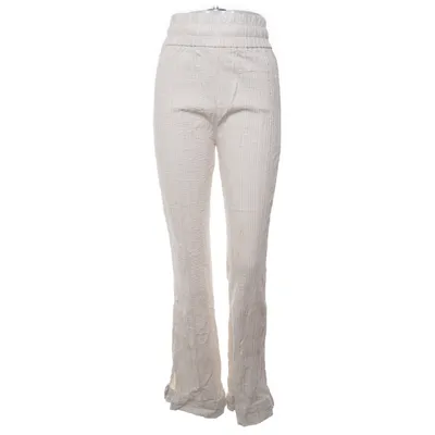 Pants (Beige) from Maniére de Voir Cotton, Linen