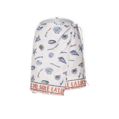 Wikkelrok (Beige, Blauw, Rood) van Loavies Polyester