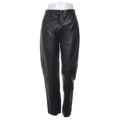 Läderbyxor (Svart) från Selected Femme Skinn, Återvunnen polyester