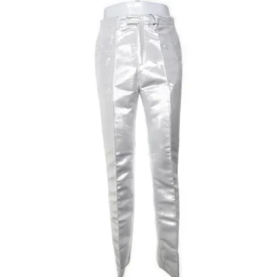Suit pants (Silver) from Rabanne x H&M Polyester, Acetate, Lyocell