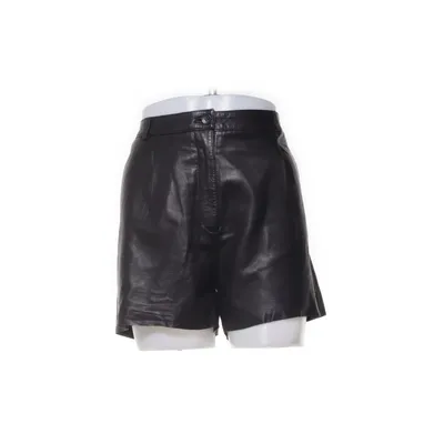 Lædershorts (Sort) fra Weekday Læder, Polyester, Viscose
