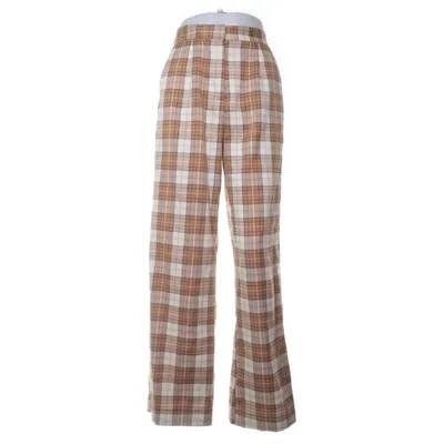 Palazzobyxor (Brun, Vit, Flerfärgad) från Misslisibell x NA-KD Elastan, Polyester