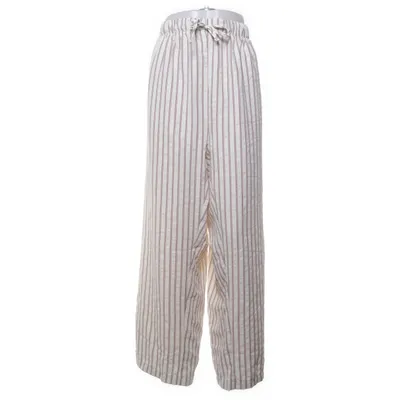 Byxor (Vit, Brun, Blå) Elastan, Polyester