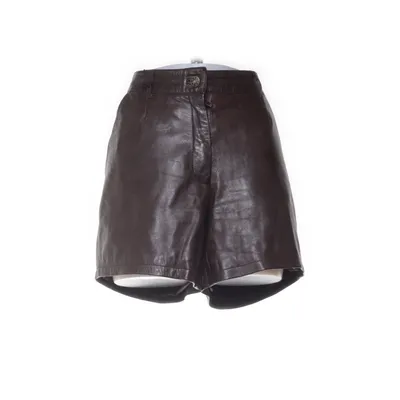 Leather shorts (Brown) from Mandarin Leather, Polyester