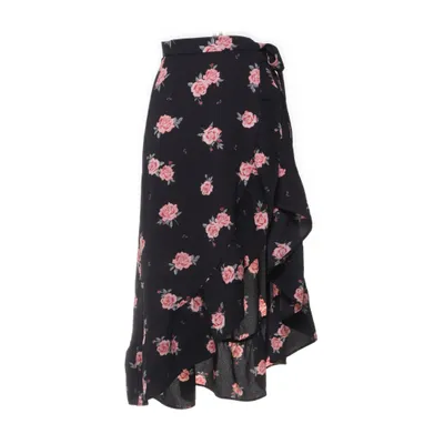 Omlottkjol (Svart, Flerfärgad) från Divided by H&M Polyester, Elastan