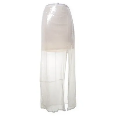 Långkjol (Vit, Silverfärgad) från Loavies