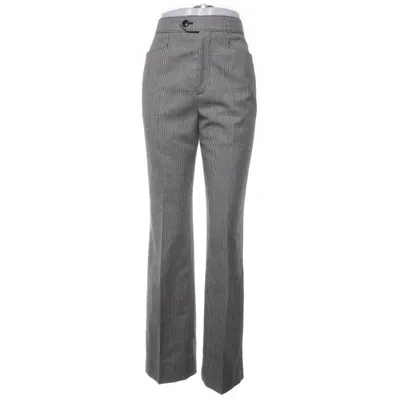 Broek (Zwart, Wit) van Prada Cupro, Wol