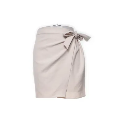 Slå om-nederdel (Beige) fra About You Elastan, Polyester