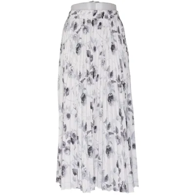 Jupe longue (Blanc, Gris) de Valleygirl Polyester