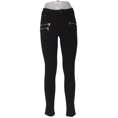 Pantalon (Noir) de Miss Anna Coton, Élasthane, Polyester