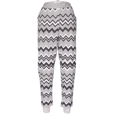 Pants (Black, White) from Issy Elastane, Polyester