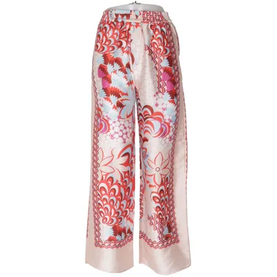 Palazzo broek (Rood, Blauw, Meerkleurig) van Zara Polyester